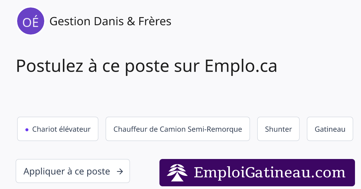 Screenshot of OG Image for Emploi Gatineau