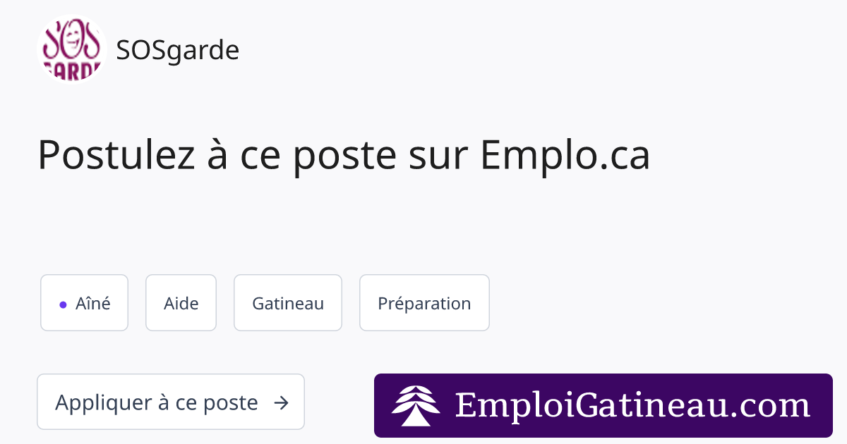 Screenshot of OG Image for Emploi Gatineau