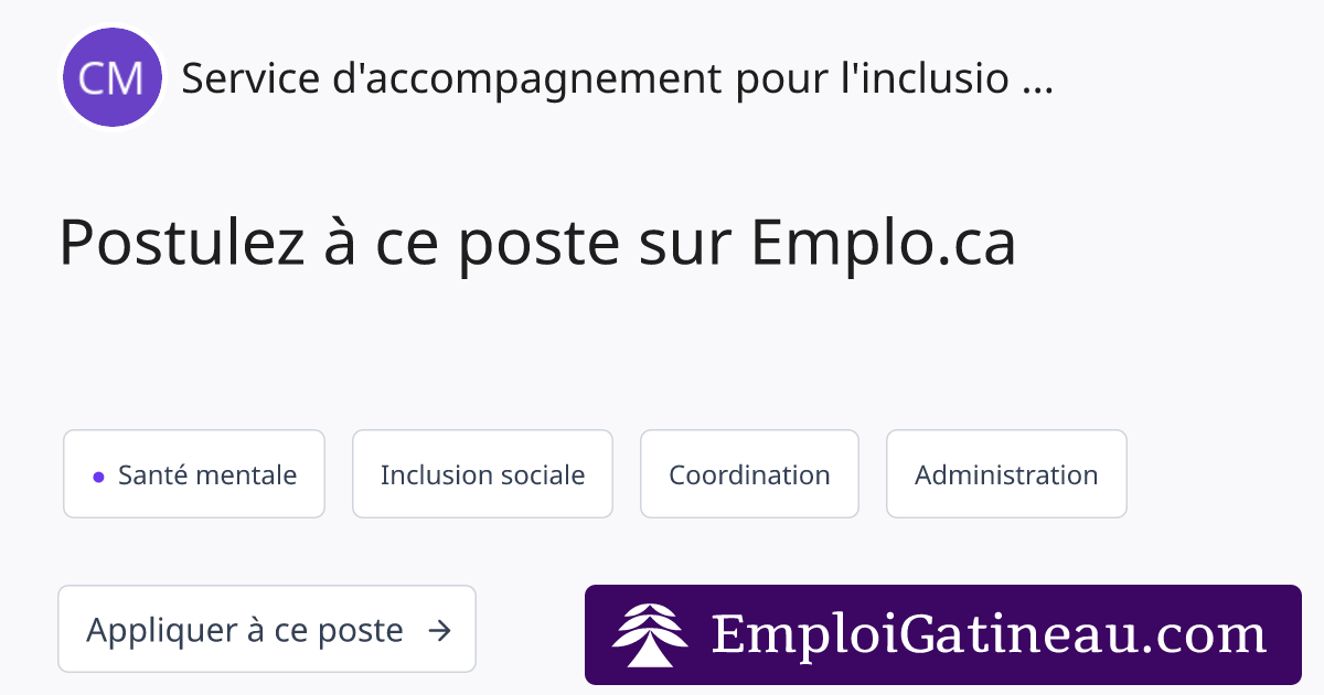 Screenshot of OG Image for Emploi Gatineau